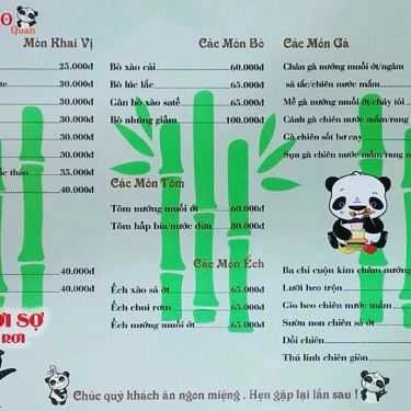 Thực đơn- Quán Nhậu Tào Lao Quán - Hải Sản & Lẩu