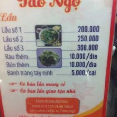 Tổng hợp- Quán Nhậu Tao Ngộ - Lẩu Gà Lá É