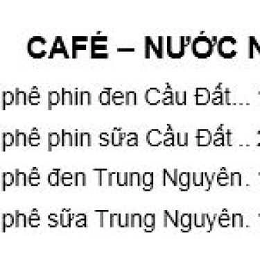 Thực đơn- Táo Xanh Quán - Bánh Tráng Cuốn Thịt Miền Trung - Shop Online