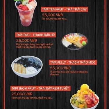 Thực đơn- Cafe Tapi House - Dessert And Fresh Fruit