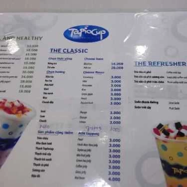Thực đơn- Ăn vặt Tapio Cup - AEON Mall