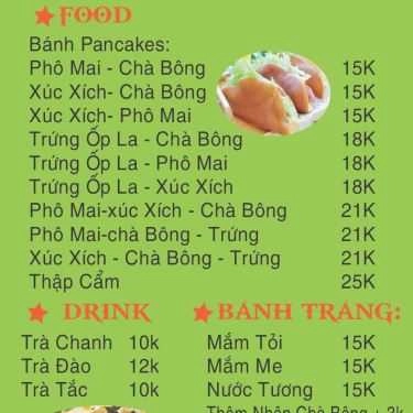 Thực đơn- Ăn vặt Tasty - Bánh Pancake & Bánh Tráng Mắm