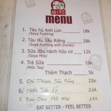 Thực đơn- Ăn vặt Tàu Hủ Anh Lùn Singapore