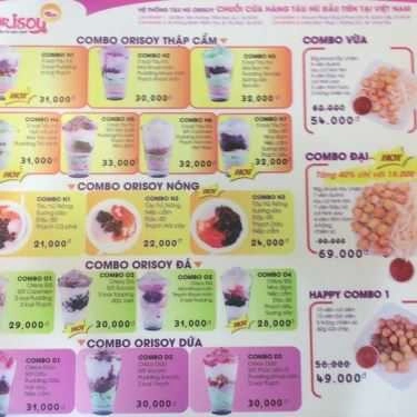 Thực đơn- Cafe Tàu Hũ Orisoy - Vincom Plaza Gò Vấp