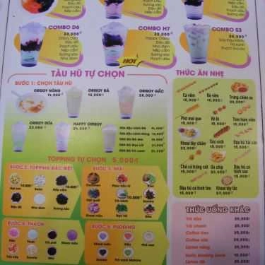 Thực đơn- Cafe Tàu Hũ Orisoy - Vincom Plaza Gò Vấp