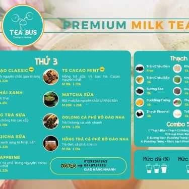 Thực đơn- Cafe Tea Bus - Premium Milk Tea - 24 Đường D5