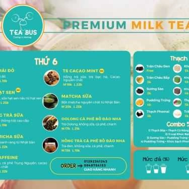 Thực đơn- Cafe Tea Bus - Premium Milk Tea - 24 Đường D5