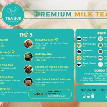 Thực đơn- Cafe Tea Bus - Premium Milk Tea - 24 Đường D5