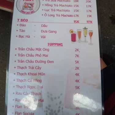 Thực đơn- Ăn vặt Trà Sữa Pinky