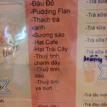 Thực đơn- Tea’se Me – Trà Sữa & Ăn Vặt