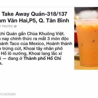 Tổng hợp- Ăn vặt Tea Take Away Quán