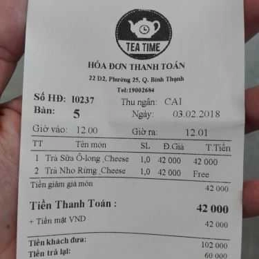 Tổng hợp- Tea Time 24h Coffee & Tea - Nguyễn Gia Trí