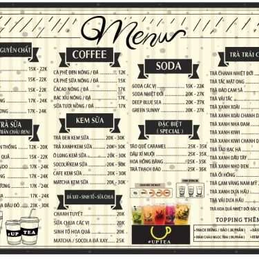 Thực đơn- Cafe Uptea