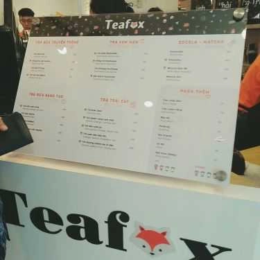 Thực đơn- Cafe TeaFox - Vườn Lài