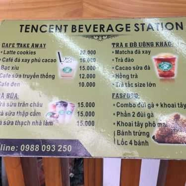 Thực đơn- Cafe Tencent Bravage Station - Trà Sữa & Gà Rán