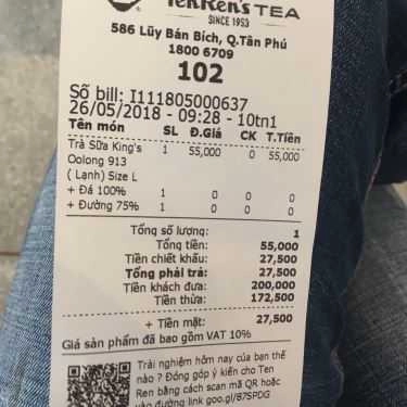Tổng hợp- Cafe Ten Ren's Tea - Lũy Bán Bích