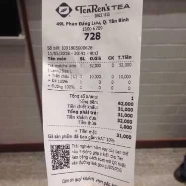 Tổng hợp- Cafe Ten Ren's Tea - Phan Đăng Lưu