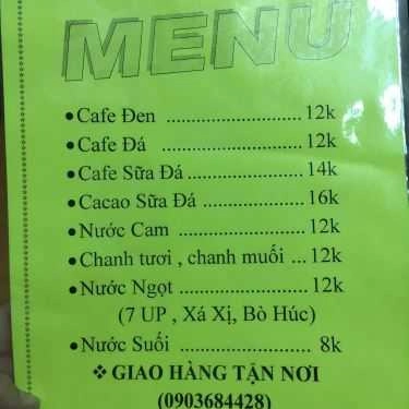 Thực đơn- Texas Coffee