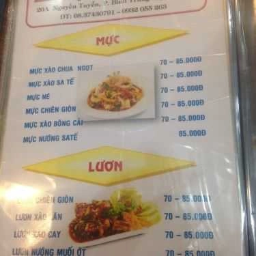 Thực đơn- Quán Nhậu Thanh Niên - Lẩu Và Các Món Nhậu