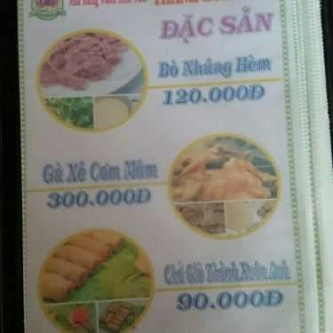 Thực đơn- Cafe Ẩm Thực Sinh Thái Thành Xuân Anh