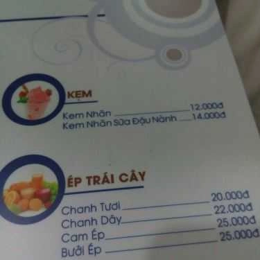 Thực đơn- Thảo Nguyễn Cafe & Sữa Chua Bánh Flan