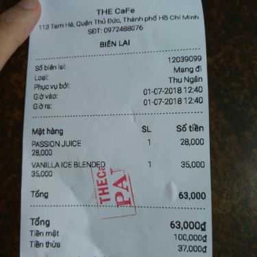 Tổng hợp- The Cafe - Tam Hà