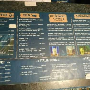Thực đơn- The Cafe - Tam Hà