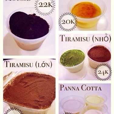 Thực đơn- Tiệm Bánh The Cake Corner - Giao Hàng Tận Nơi