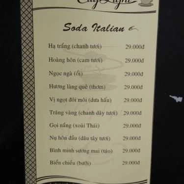 Thực đơn- The Citylight - Cafe & Karaoke