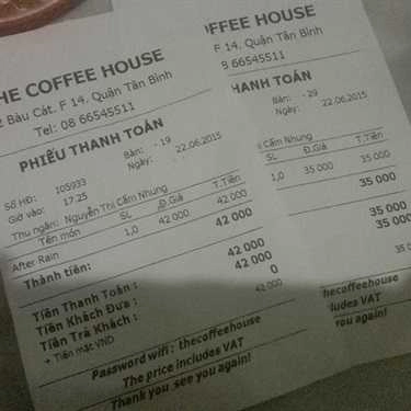 Tổng hợp- The Coffee House - Bàu Cát