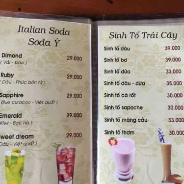 Thực đơn- The Coffee Shop