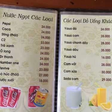 Thực đơn- The Coffee Shop