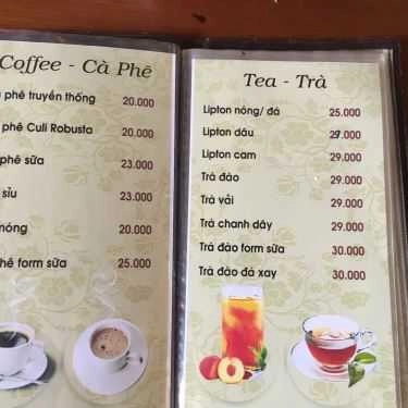 Thực đơn- The Coffee Shop