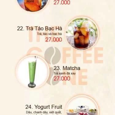 Thực đơn- The Coffee Zone - Lê Đức Thọ