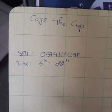 Tổng hợp- The Cup Cafe