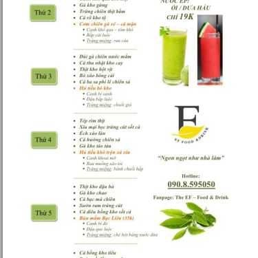 Thực đơn- Cafe The EF - Food & Drink