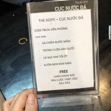 Thực đơn- Cafe The Koffi Cục Nước Đá