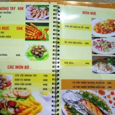 Thực đơn- Quán Nhậu Lót Te - Ốc, Sườn Cây Nướng & Lẩu Thái