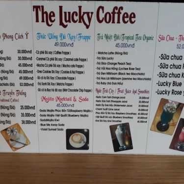 Thực đơn- The Lucky Coffee
