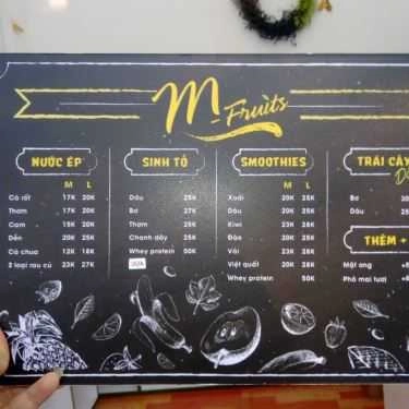 Thực đơn- Cafe The M - Fruits