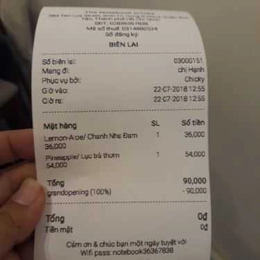 Tổng hợp- Cafe The Notebook Drinks - Trà Sữa Đài Loan