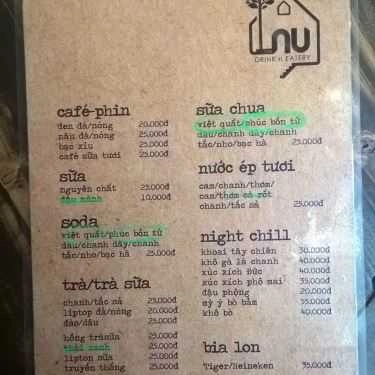 Tổng hợp- Cafe The Nu - Drink N Eatery