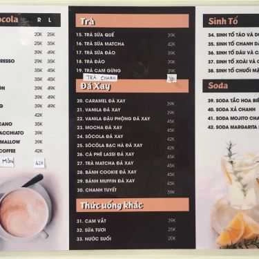 Thực đơn- The Stand Coffee