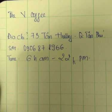 Tổng hợp- The V Coffee