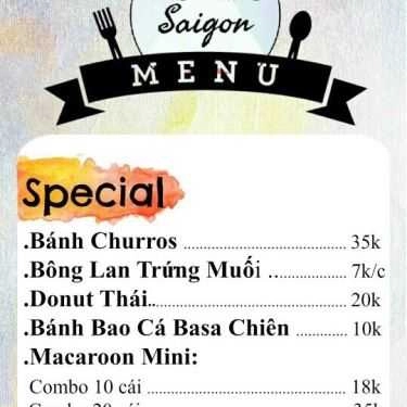 Thực đơn- Tiệm Bánh The White Saigon - Ăn Vặt & Tarot