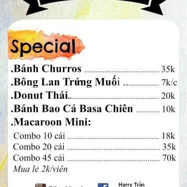 Thực đơn- Tiệm Bánh The White Saigon - Ăn Vặt & Tarot
