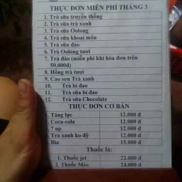 Thực đơn- Ăn vặt Thiên Đức - Đồ Chiên Tự Chọn