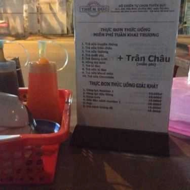 Thực đơn- Ăn vặt Thiên Đức - Đồ Chiên Tự Chọn