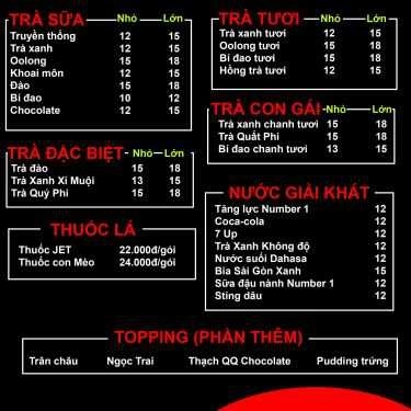 Thực đơn- Ăn vặt Thiên Đức - Đồ Chiên Tự Chọn