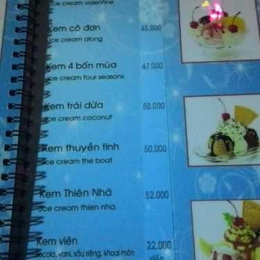 Thực đơn- Thiên Nhã Cafe